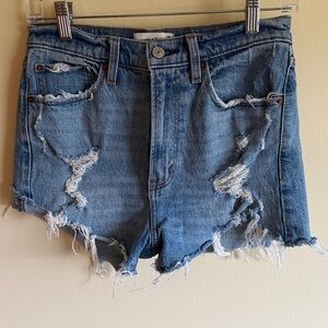 Abercrombie Distressed Denim Shorts